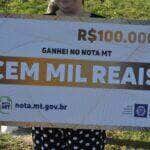 Sorteio Nota MT premia moradores de Tangará da Serra e Itanhangá com R$ 100 mil por: Flávio Costa/Sefaz-MT